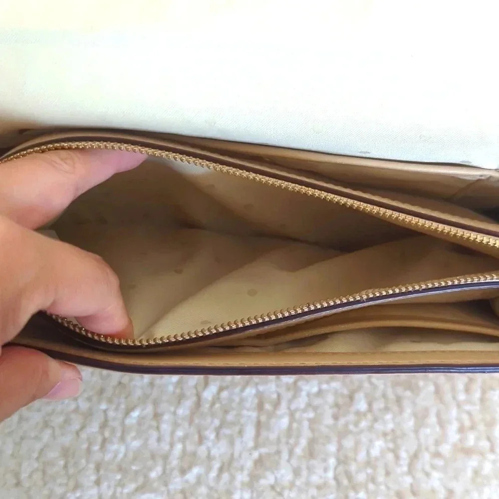 Kate Spade Beige Leather 2 Park Avenue Cheri Shoulder Bag - Picture 12 of 14